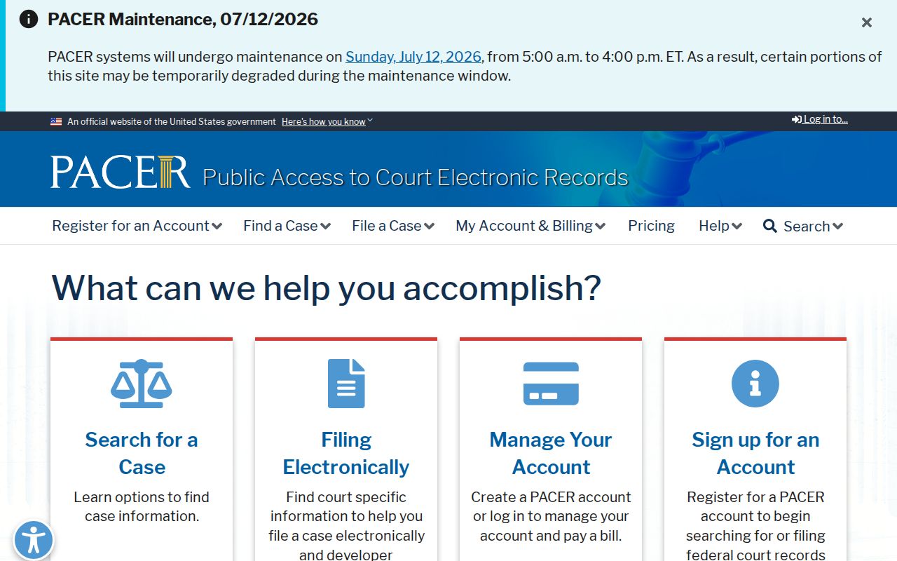 Hartford County Superior Court records compared with PACER federal case search
