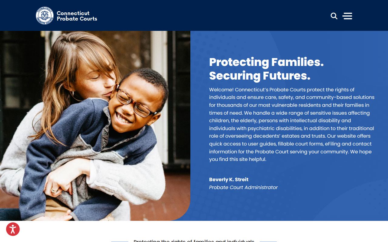 Hartford County probate court records Connecticut Probate Courts homepage